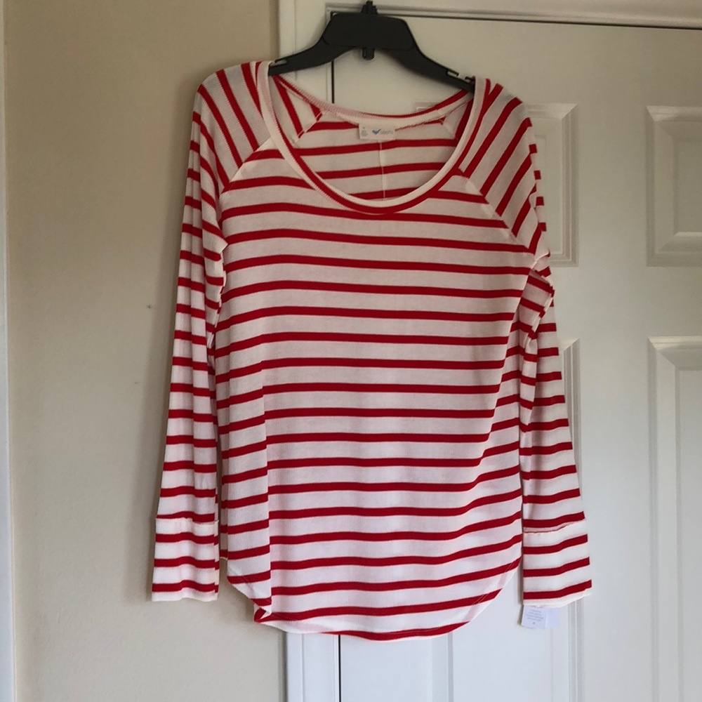 Stem Long Sleeve Striped Tee NWT Sz XS